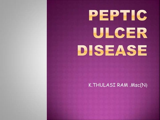 Peptic ulcer disease