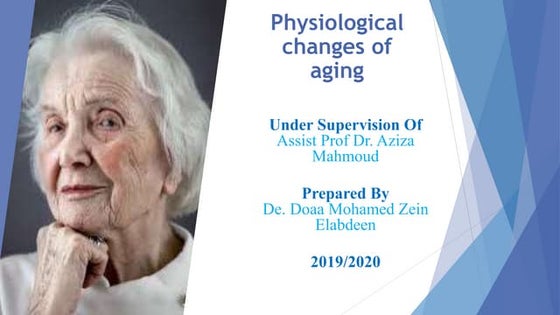 Physiological changes with aging