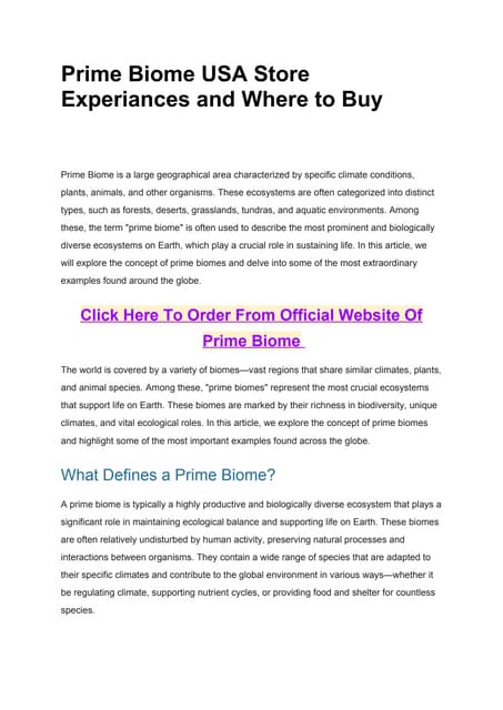 Prime Biome USA Store Experiances and Where to Buy.docx