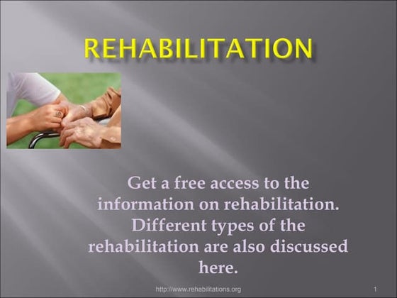 Types of Rehabilitation