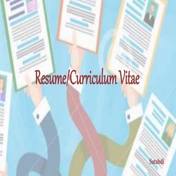 Resume vs cv | PPT