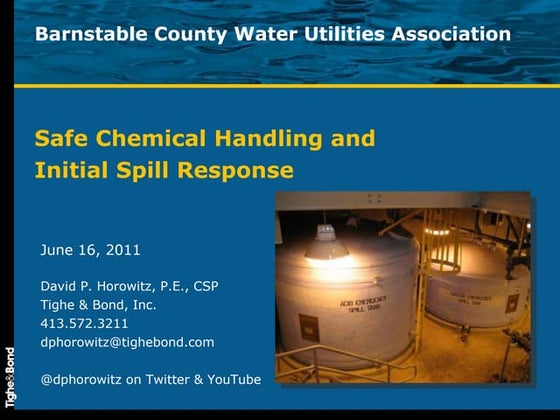 Safe Chemical Handling & Initial Spill Response