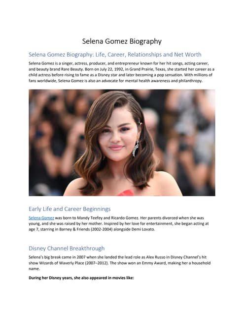 Selena Gomez Biography The Celeb Post.pdf