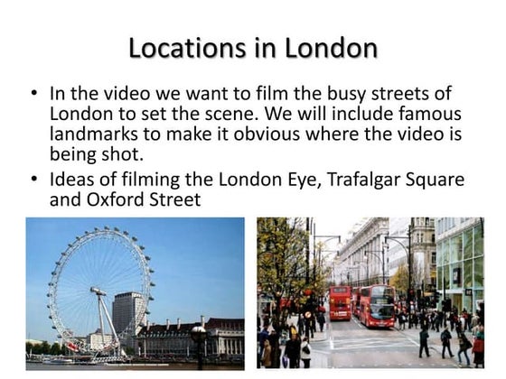 Shoot locations