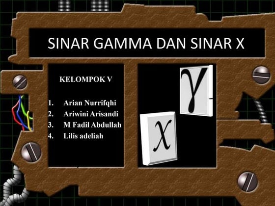 Sinar gamma dan sinar x