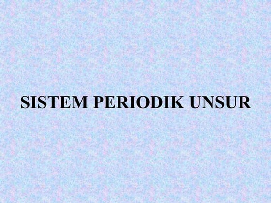 Sistem periodik ppt