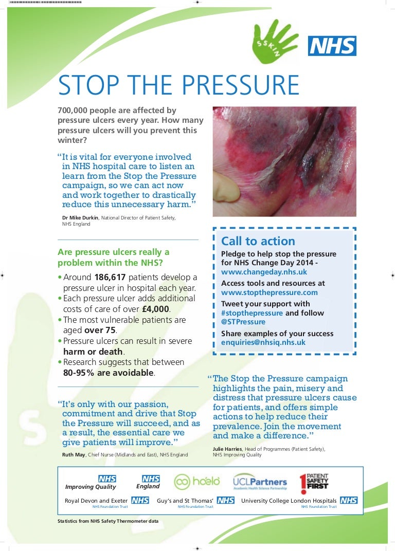 Stop the Pressure information sheet