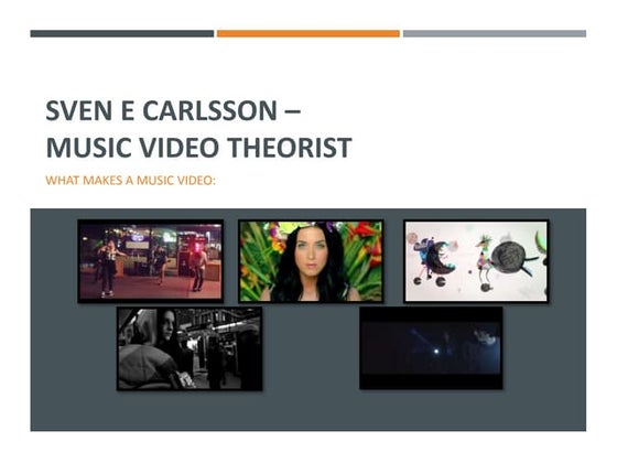 Sven E Carlsson - Music Video Theorist