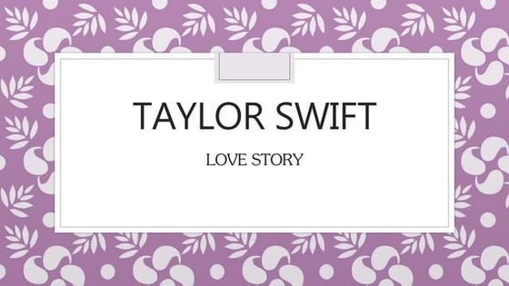 Taylor swift love story