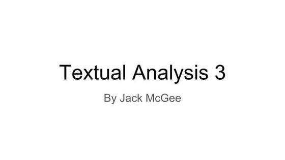 Textual Analysis 3