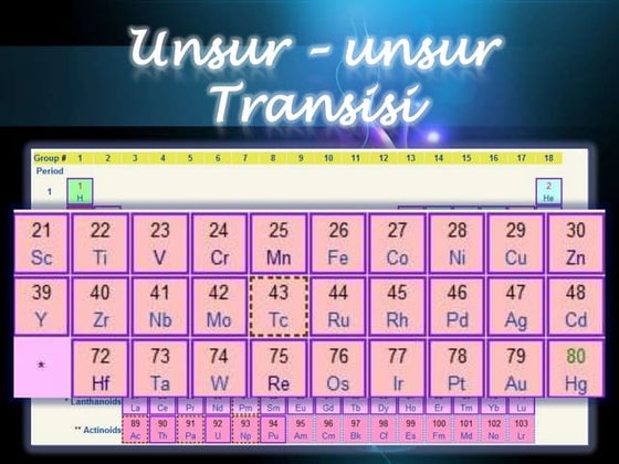 Unsur – unsur transisi