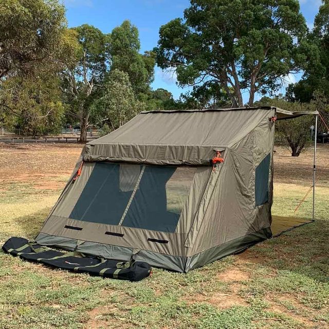 Oztent RV4 Canvas Touring Tent &minus; Back view