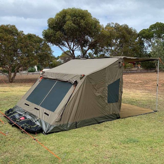 Oztent RV5 Canvas Tent &minus; Back view