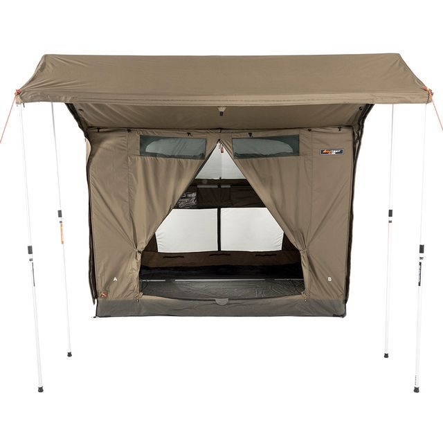 Oztent RV&minus;5 Plus Canvas Touring Tent &minus; Large attached awning