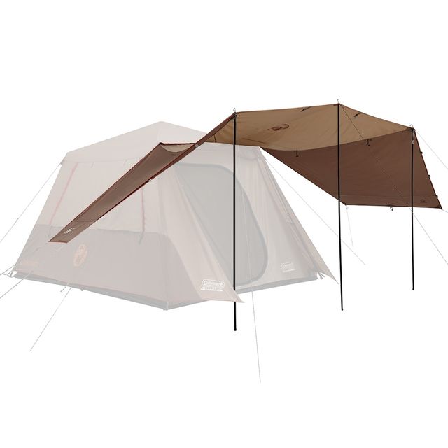 Coleman Instant Up Silver Series Evo Shade Awning &minus; Increased shade area with runoff