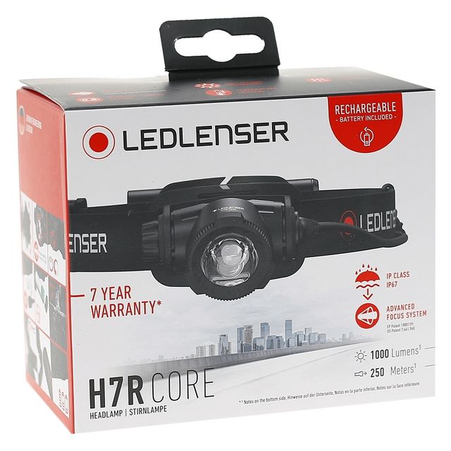 Ledlenser H7R Core Rechargeable Headlamp &minus; Packaging