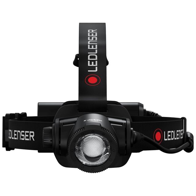 Ledlenser H15R Core Rechargeable Headlamp &minus; Optional top of head strap for a more secure fit