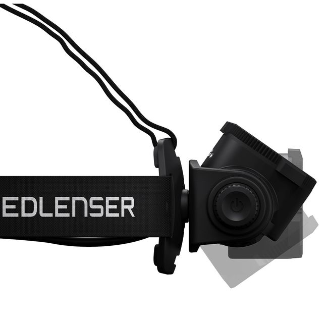 Ledlenser H15R Core Rechargeable Headlamp &minus; 120&minus;degree lamp head rotation