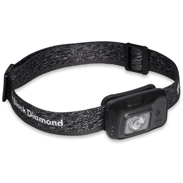 Black Diamond Astro 300 Rechargeable Headlamp Graphite &minus; Perfect for users seeking a simple, single&minus;lens, one&minus;switch model 