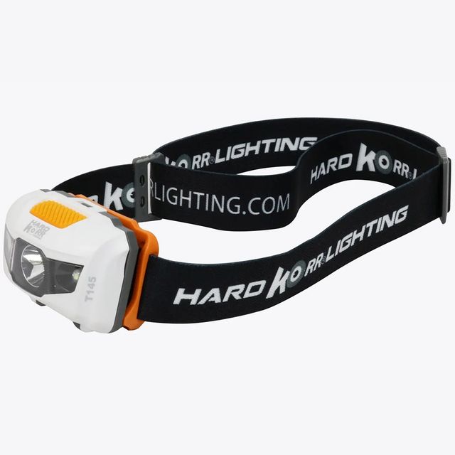 Hard Korr 145 Lumen Head Torch &minus; Runs on 3x AAA batteries (included)