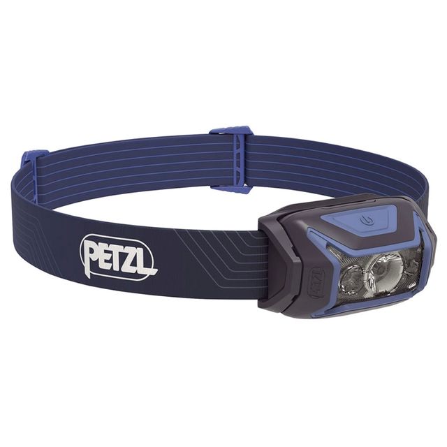 Petzl Actik 450 Headlamp Blue &minus; Powerful, easy&minus;to&minus;use 450&minus;lumen headlamp with red lighting