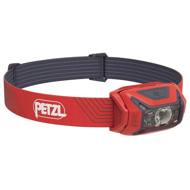 Petzl Actik 450 Headlamp Red &minus; Powerful, easy&minus;to&minus;use 450&minus;lumen headlamp with red lighting