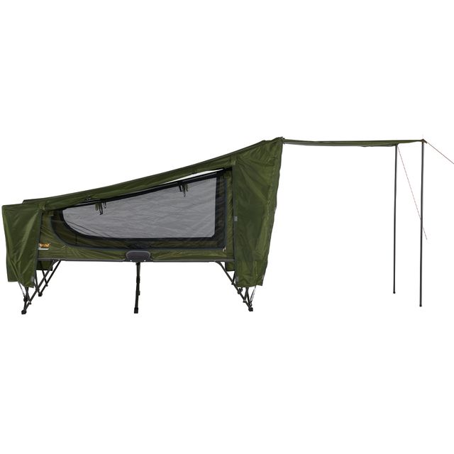 OZtrail Easy Fold 1P Stretcher Tent &minus; Includes two awning poles to further extend your set up     