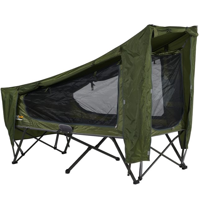 OZtrail Easy Fold 1P Stretcher Tent &minus; Multiple entries allow easy access in and out of the tent 