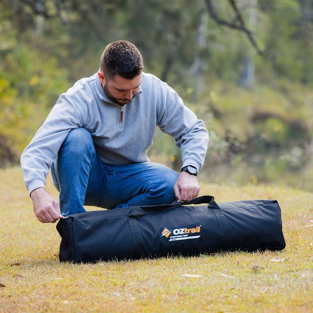 OZtrail Easy Fold 1P Stretcher Tent &minus; Heavy&minus;duty 600D oversized carry bag   