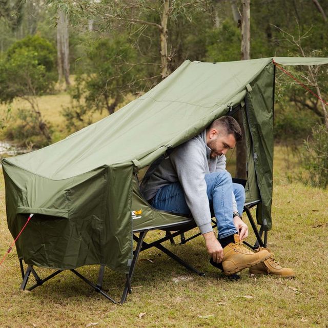 OZtrail Easy Fold 1P Stretcher Tent &minus; Sleeps 1 person    