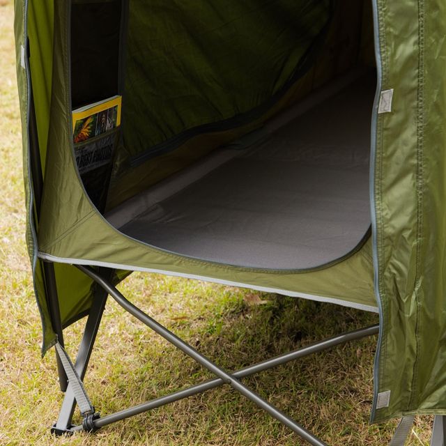 OZtrail Easy Fold 1P Stretcher Tent &minus; Sleep off the ground in comfort