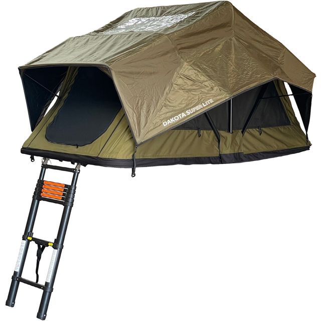 23Zero Dakota Super Lite Roof Top Tent &minus; 2300mm incrementally adjustable ladder with quick&minus;release pins