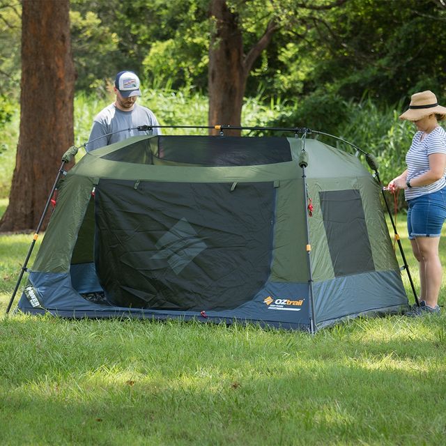 OZtrail Fast Frame 3P Tent &minus; Fitted guy ropes to the inner allow the tent to be pitched without fly to enjoy stargazing