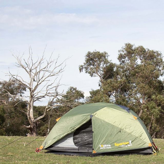 Explore Planet Earth Spartan 2 Hiking Tent &minus; Vestibule for gear storage