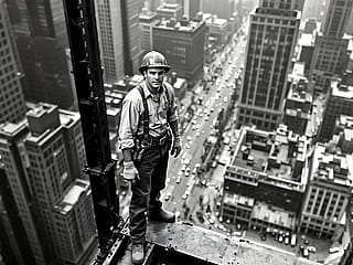 Above the city, 1954'