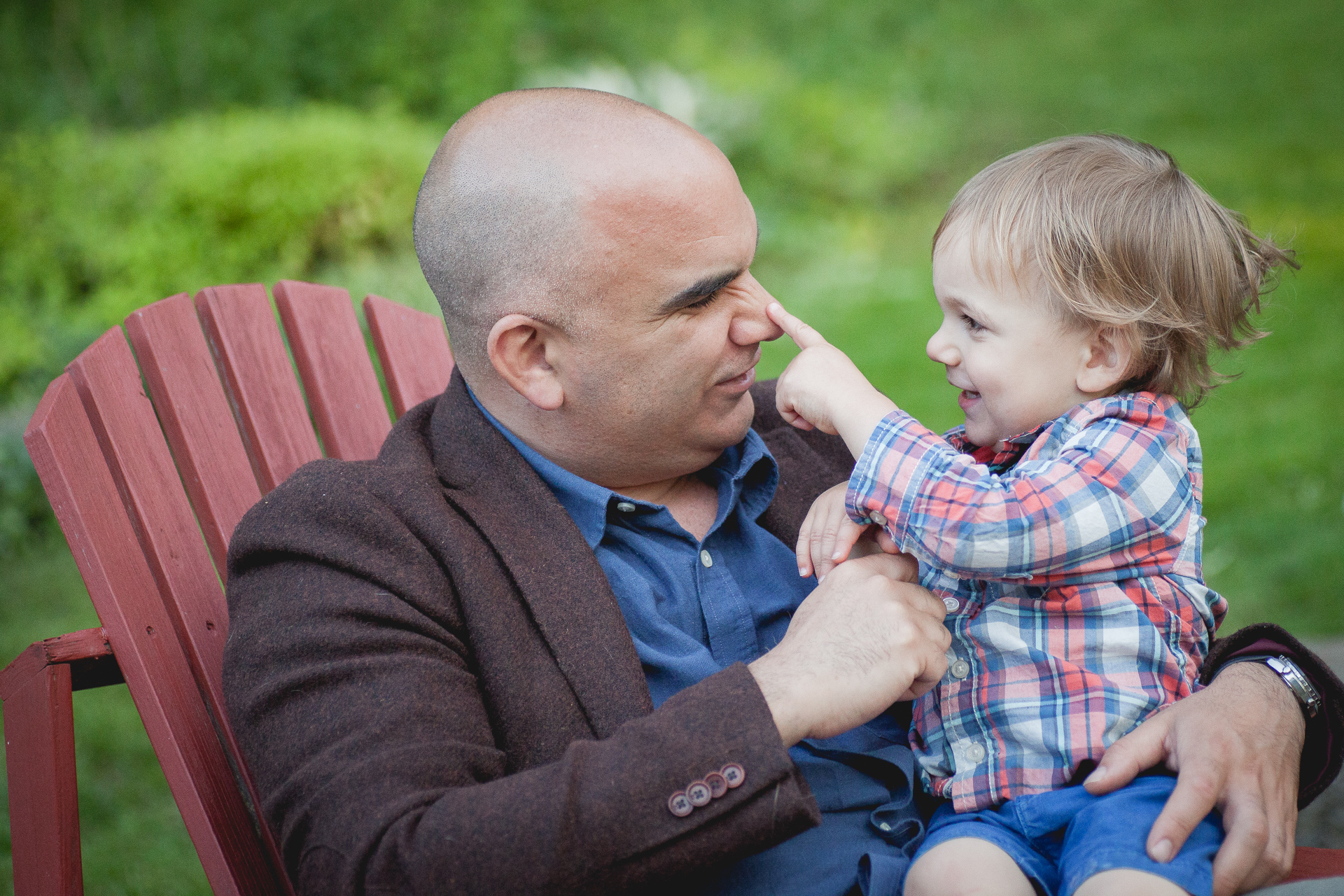 Father and son photo in Grimsby, Ontario