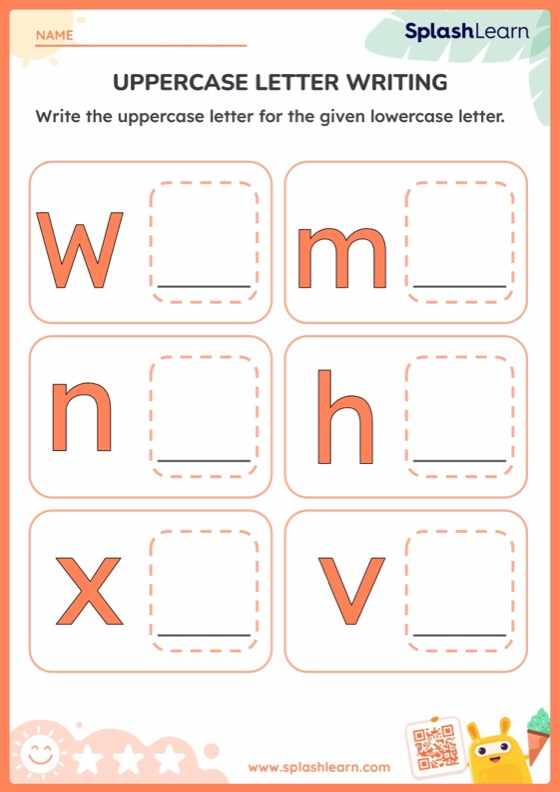 Uppercase Letter Writing - Worksheet