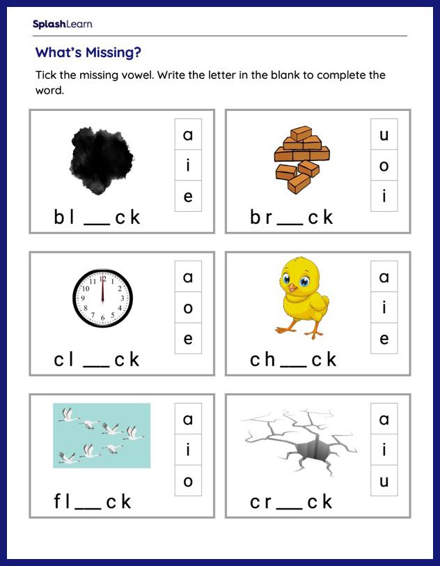 Phonics Worksheets for 2nd Graders Online - SplashLearn