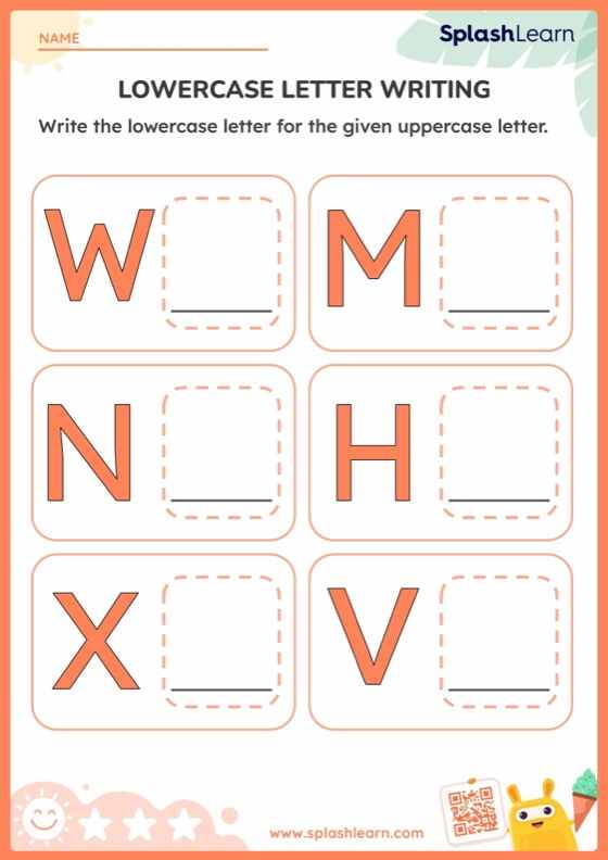 Lowercase Letter Writing - Worksheet