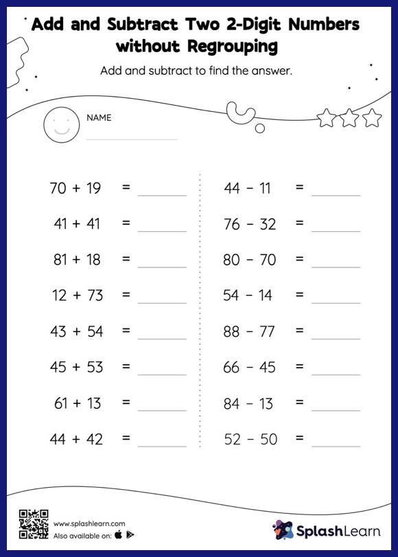 Digit Addition Without Regrouping