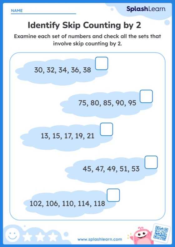 Identify Skip Counting by 2