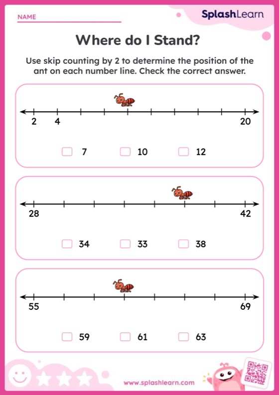 Skip Count by 2 and Identify Position on the Number Line