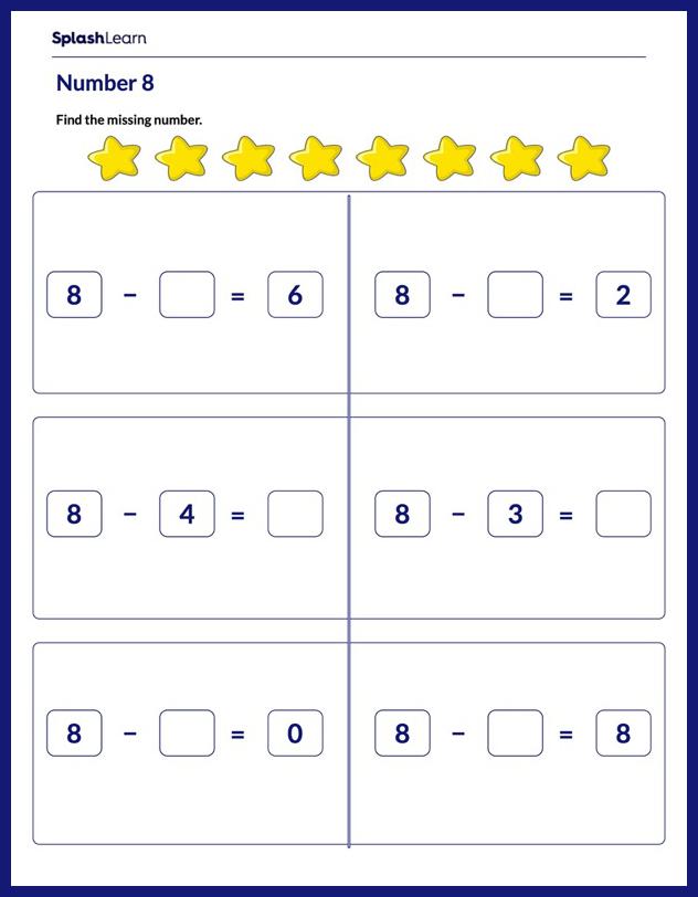 Free Printable Subtraction Worksheets for Kindergarteners