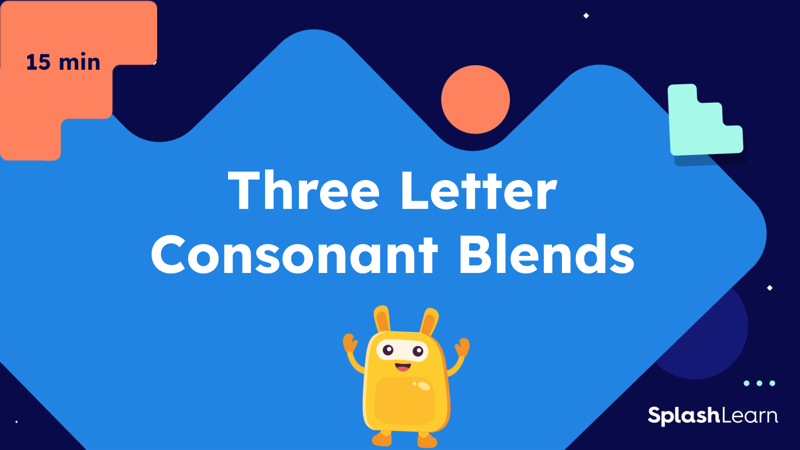 Three Letter Consonant Blends