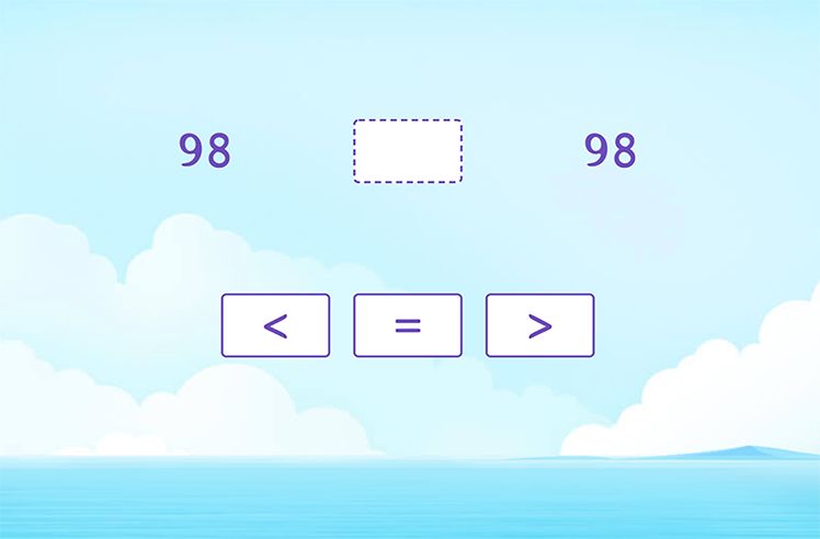 Counting and Comparing Numbers within 100 Game