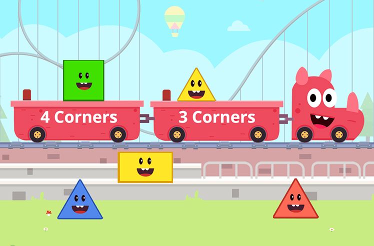 Sort 2D Shapes Based on Sides and Corners