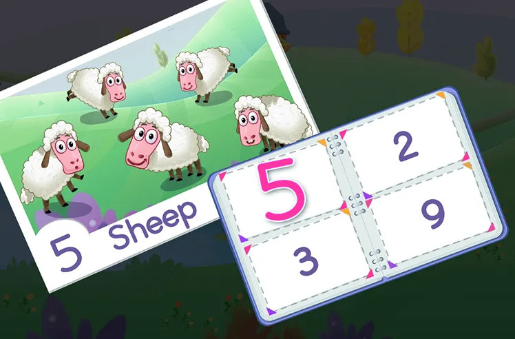 Counting and Matching Numbers Up to 5 Game