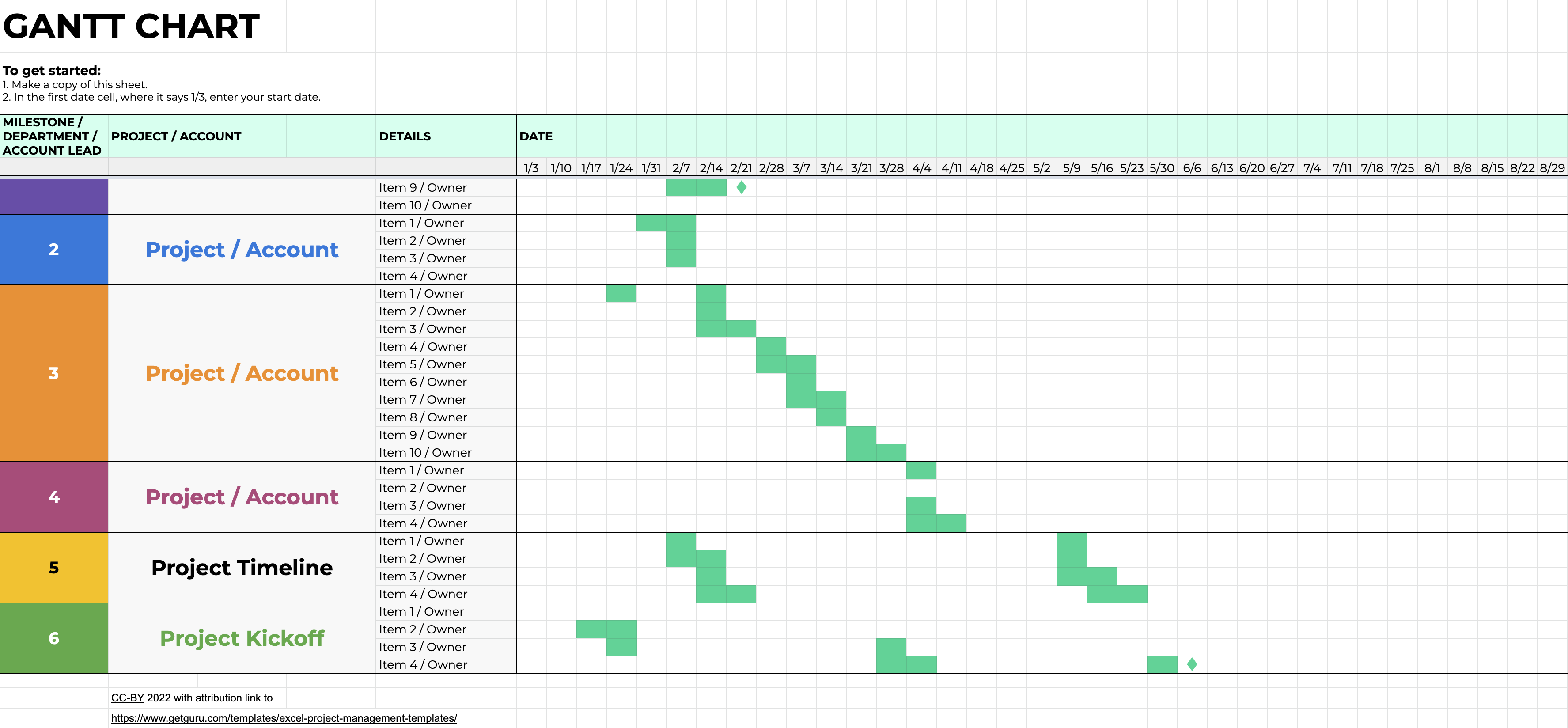 10 Project Management Templates Excel Free Excel Temp - vrogue.co