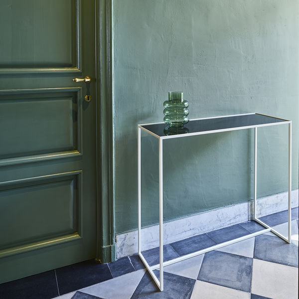 Console miroir design blanche