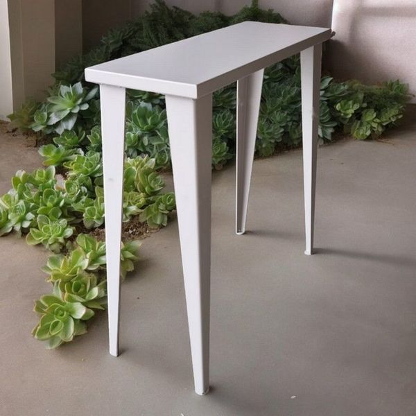 Console design blanche